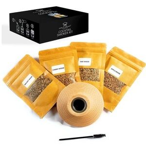 NEW Cocktail/Whiskey Smoker Kit with 4 Flavors of Wood Chips